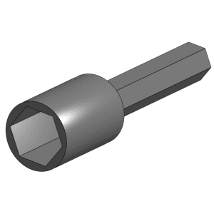 Sunbeam Supra 10 mm Socket Bit for Mounting System