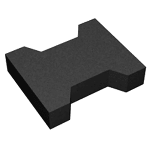 Sunbeam I0333 Rubber H-block 45 mm | Flat Roof Solar Mount